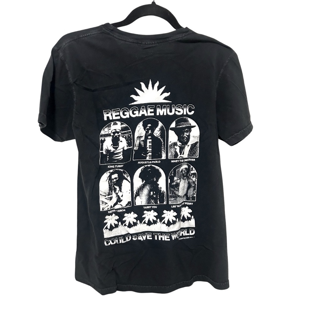 Reggae Music T-Shirt | Creature Comforts | Size S | Black/White
